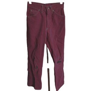 Vintage 1970's Boys Jeans 12 22x26 Royal Purple Soft Denim Bootcut Hippy Mod